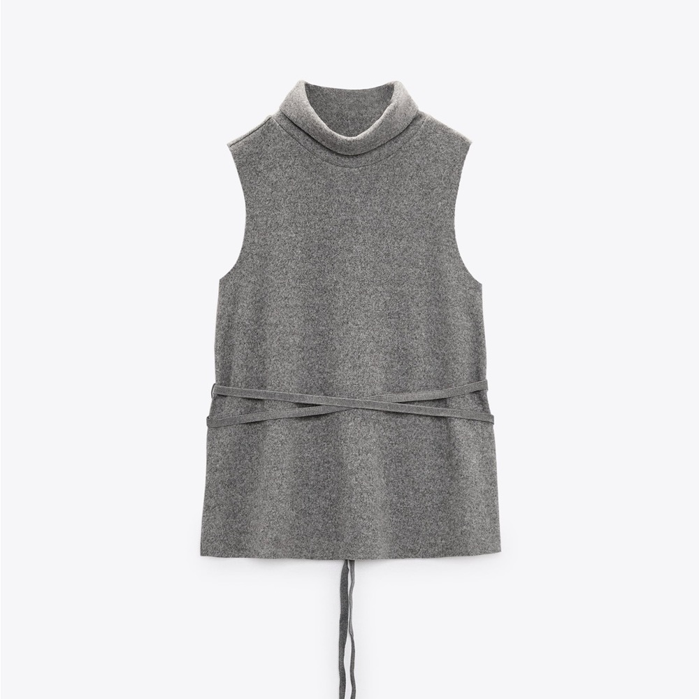 NWOT Zara Soft Drawstring Top